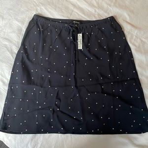 NWT Madewell Mini Slip Skirt in Night Stars
